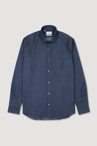 Camicia slim fit indaco - Blue Brooksfield