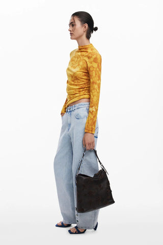 Borsa Desigual - BACK_STENCIL FLOCADO JERSEY 2.0 MINI