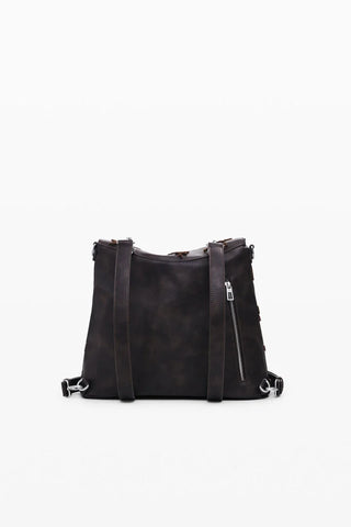 Borsa Desigual - BACK_STENCIL FLOCADO JERSEY 2.0 MINI