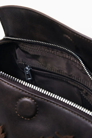 Borsa Desigual - BACK_STENCIL FLOCADO JERSEY 2.0 MINI