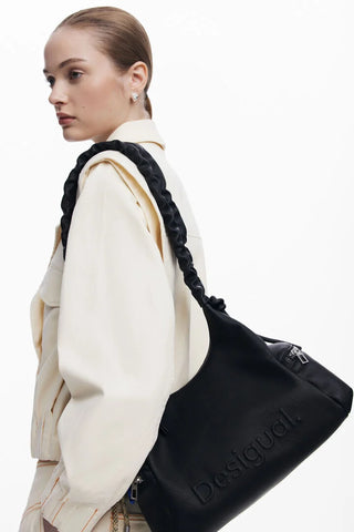 Borsa Desigiual - BAG_HALF LOGO MONTVILLE BLACK