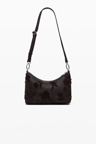 Borsa Desigual - BAG_STENCIL FLOWER MEDELLIN MINI CHOCO