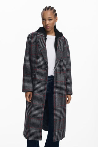 Cappotto Desigual - COAT_CAPUCHA_CHECK