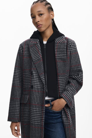 Cappotto Desigual - COAT_CAPUCHA_CHECK