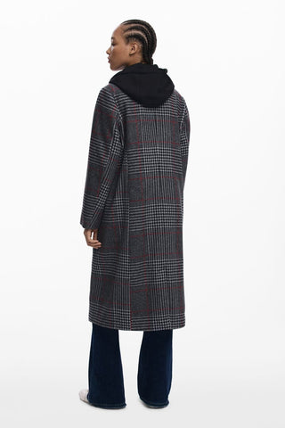 Cappotto Desigual - COAT_CAPUCHA_CHECK