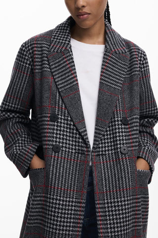 Cappotto Desigual - COAT_CAPUCHA_CHECK