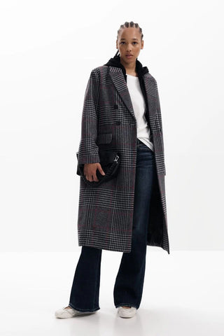 Cappotto Desigual - COAT_CAPUCHA_CHECK