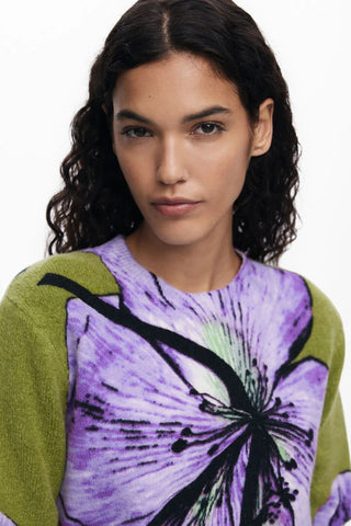 Maglione Desigual - JERS_ORQUIDEA_LACROIX