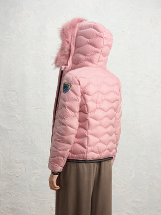 Giubbotto Blauer Aldie Colors Down Pink 412 profilo