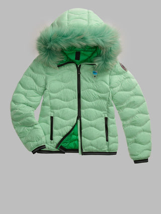 Giubbotto Blauer Aldie Colors Down Veleno Verde 733 fronte