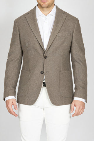 Giacca Capasso Corniola Monopetto Beige fronte