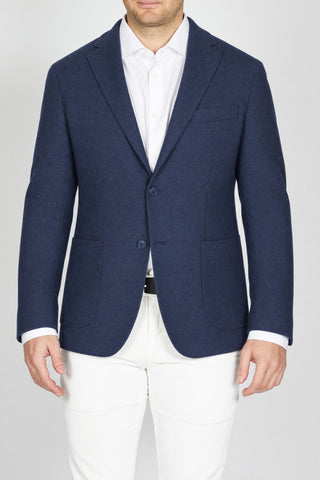 Giacca Capasso Corniola Monopetto Blu Navy fronte