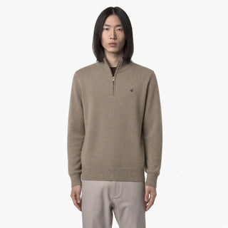 Maglieria Brooksfield mezza zip Avena