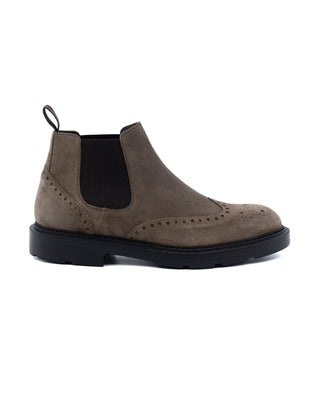 Stivaletto Chelsea Antica Cuoieria Brogue in Camoscio Douglas vista 2