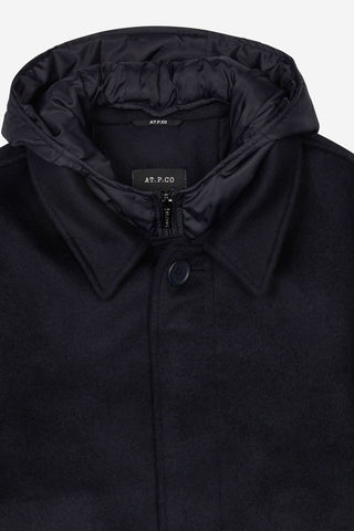 Cappotto AT.P.CO Martinez Dol blu navy vista 3
