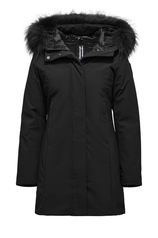 Parka Bomboogie Vienna in Softshell nero vista 1