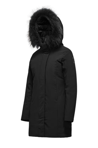 Parka Bomboogie Vienna in Softshell nero vista 2