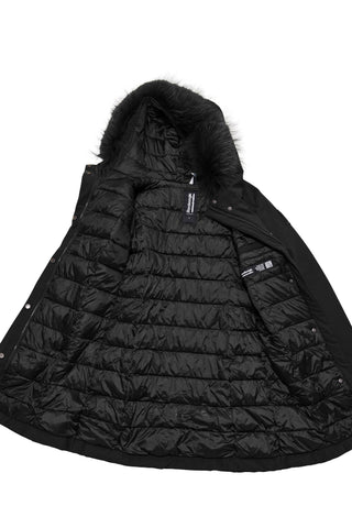 Parka Bomboogie Vienna in Softshell nero vista 4