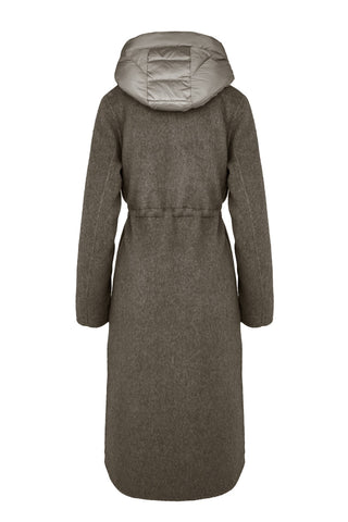 Cappotto Bomboogie Copenaghen in Lana e Nylon urban bronze vista 3
