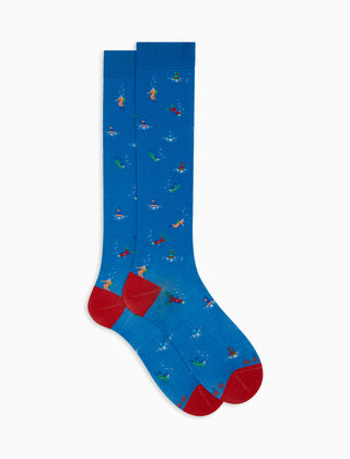 Calze Lunghe Uomo Cotone Righe Multicolor - Gallo | Old England Calze Lunghe Uomo Cotone Righe Multicolor - Gallo | Old England
