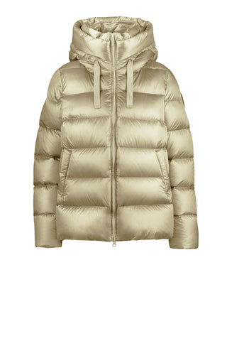 Piumino Bomboogie Rome Jacket in Nylon Lucido oyster shell vista 1