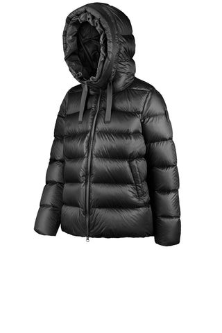 Piumino Bomboogie Rome Jacket in Nylon Lucido nero vista 2