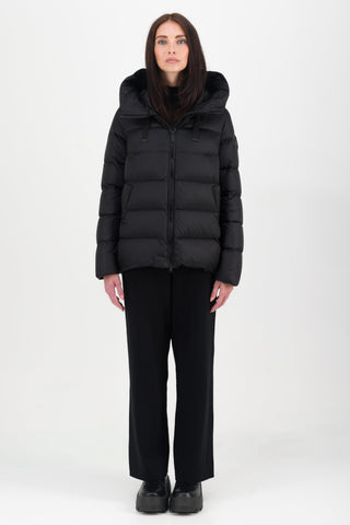 Piumino Bomboogie Rome Jacket in Nylon Lucido nero vista 4