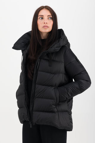 Piumino Bomboogie Rome Jacket in Nylon Lucido nero vista 7