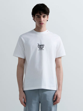 T-Shirt REPLAY - RELAXED PIECE DYED HEAVY COTTON JERSEY