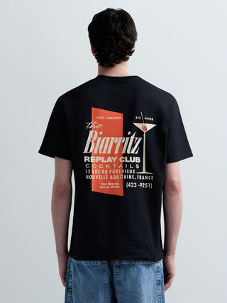 T-Shirt REPLAY - RELAXED PIECE DYED HEAVY COTTON JERSEY