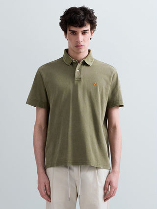 Polo REPLAY - REGULAR MARBLE DYED COTTON PIQUET