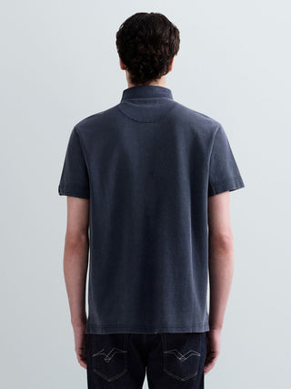 Polo REPLAY - REGULAR MARBLE DYED COTTON PIQUET