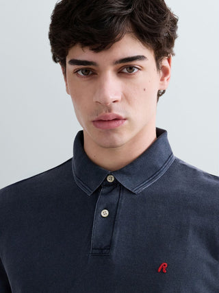 Polo REPLAY - REGULAR MARBLE DYED COTTON PIQUET