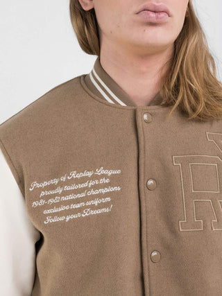 Giacca Varsity Replay con Lettering