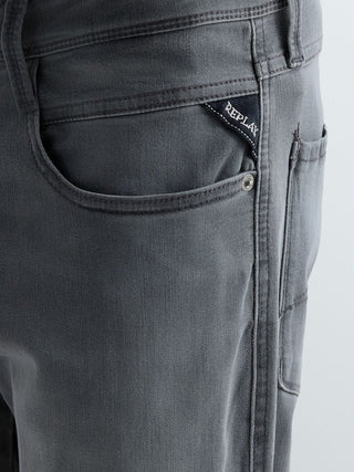 Pantalone REPLAY - SLIM 11 OZ BLACK POWER STRETCH DENIM