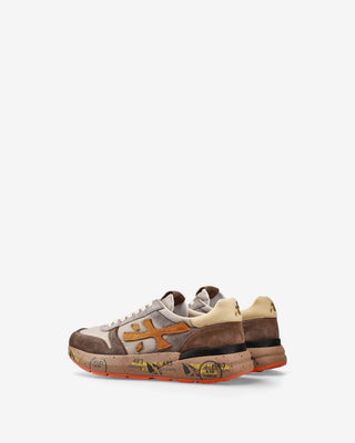 Sneaker Premiata Mick 7866 beige e marrone vista 5