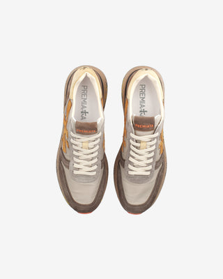 Sneaker Premiata Mick 7866 beige e marrone vista 6