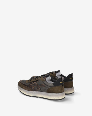 Sneaker Premiata Nous 8685 marrone, grigio e verde vista 5
