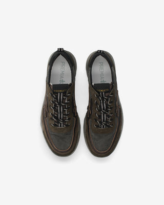 Sneaker Premiata Nous 8685 marrone, grigio e verde vista 6