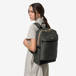 Borsa K-Way Laon Green Blackish dettaglio
