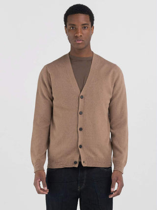 Cardigan Regular Replay in Cotone e Cashmere