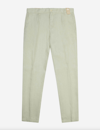 Pantalone in lino AT.P.CO -  A281BERLINO563CONF10B Verde Pastello