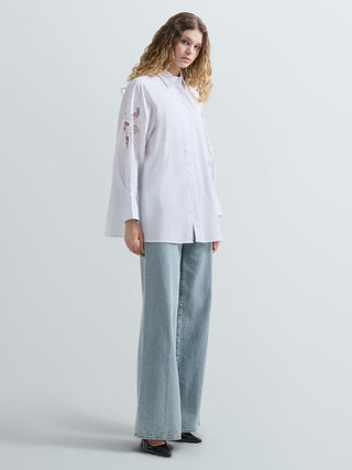 Camicia REPLAY - COMFORT STRETCH COTTON NYLON POPELINE