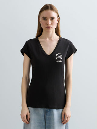 T-Shirt REPLAY - SKINNY G. DYED RUSTIC JERSEY