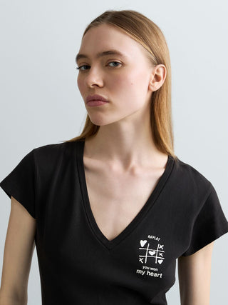 T-Shirt REPLAY - SKINNY G. DYED RUSTIC JERSEY