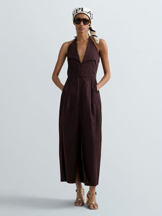 Vestito REPLAY - LONG DRESS COTTON/LYOCELL TWILL STRETCH