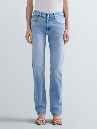 Pantalone REPLAY - STRAIGHT LOW WAIST 12 OZ COTTON/LYOCELL STR.INDIGO DENIM