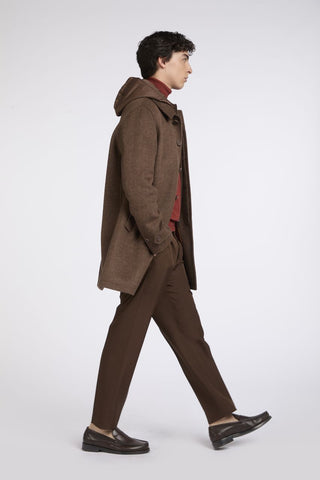 Cappotto AT.P.CO Martinez Jr terra indossato 2
