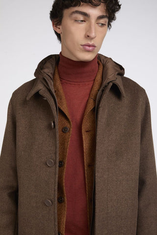 Cappotto AT.P.CO Martinez Jr terra indossato 3