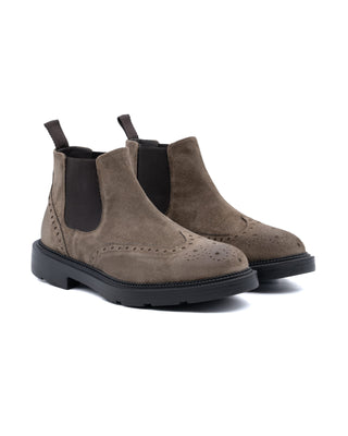 Stivaletto Chelsea Antica Cuoieria Brogue in Camoscio Douglas vista 1